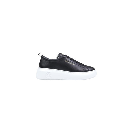 Black Leather Low Top Sneakers