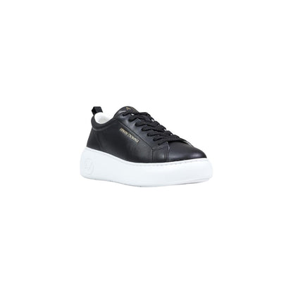 Black Leather Low Top Sneakers