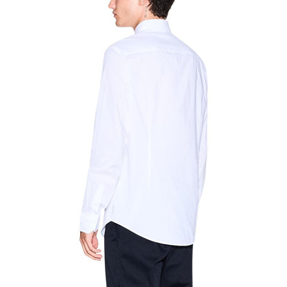 White Cotton Dress Shirt