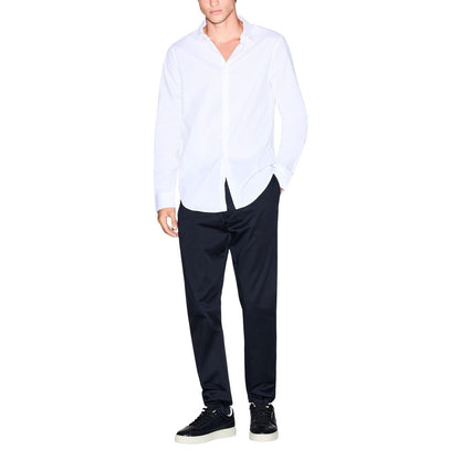 White Cotton Dress Shirt
