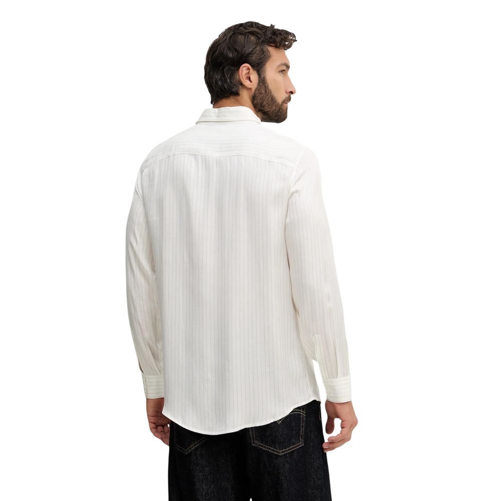 Bicolor Viscose Pattern Shirt