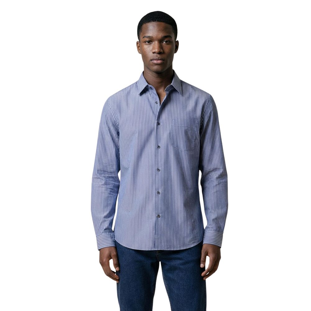 Bicolor Cotton Dress Shirt