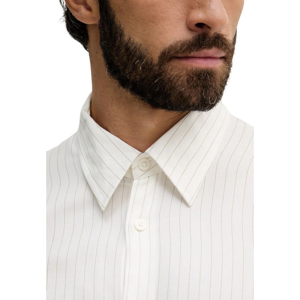 Bicolor Viscose Pattern Shirt