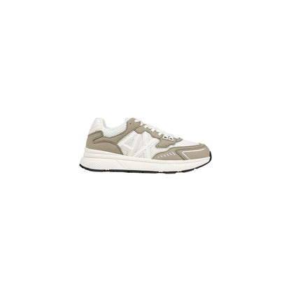 Green Polyester Athletic Sneakers
