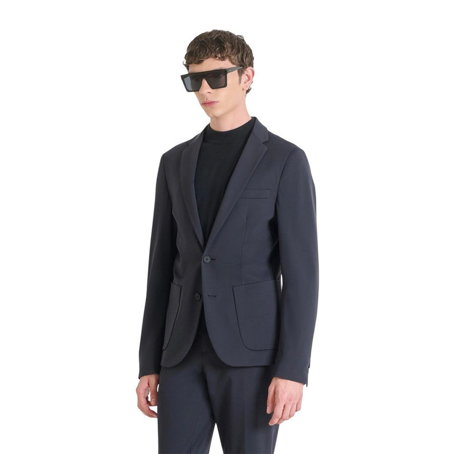 Blue Polyamide Blazer
