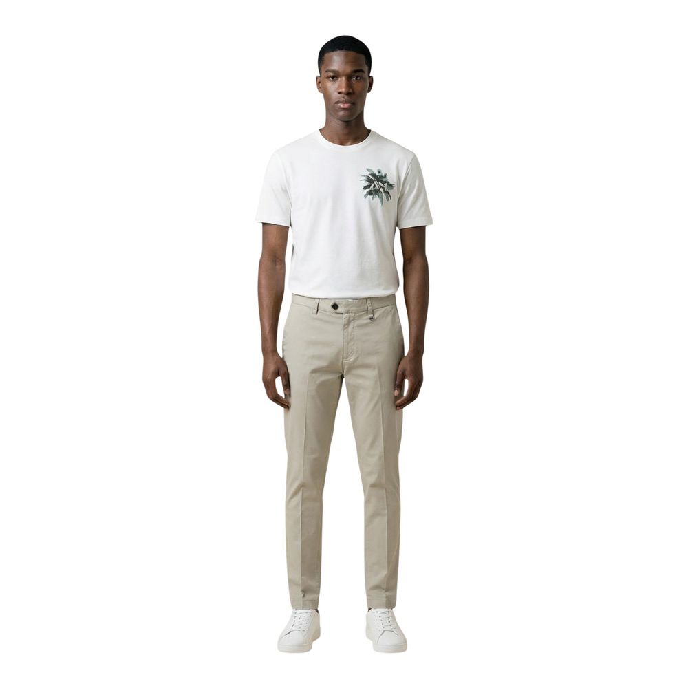 Beige Cotton T-Shirt