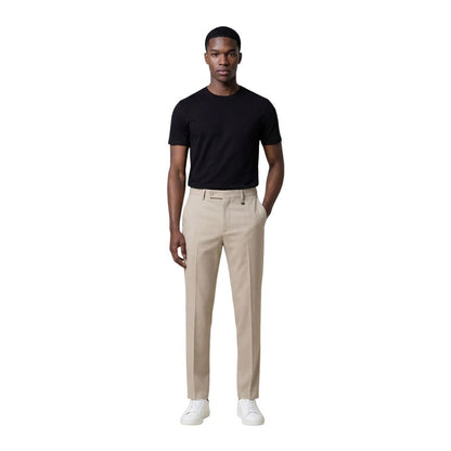 Beige Lyocell Dress Pants