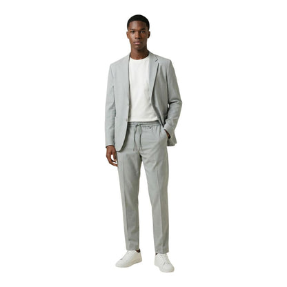 Bicolor Polyester Dress Pants