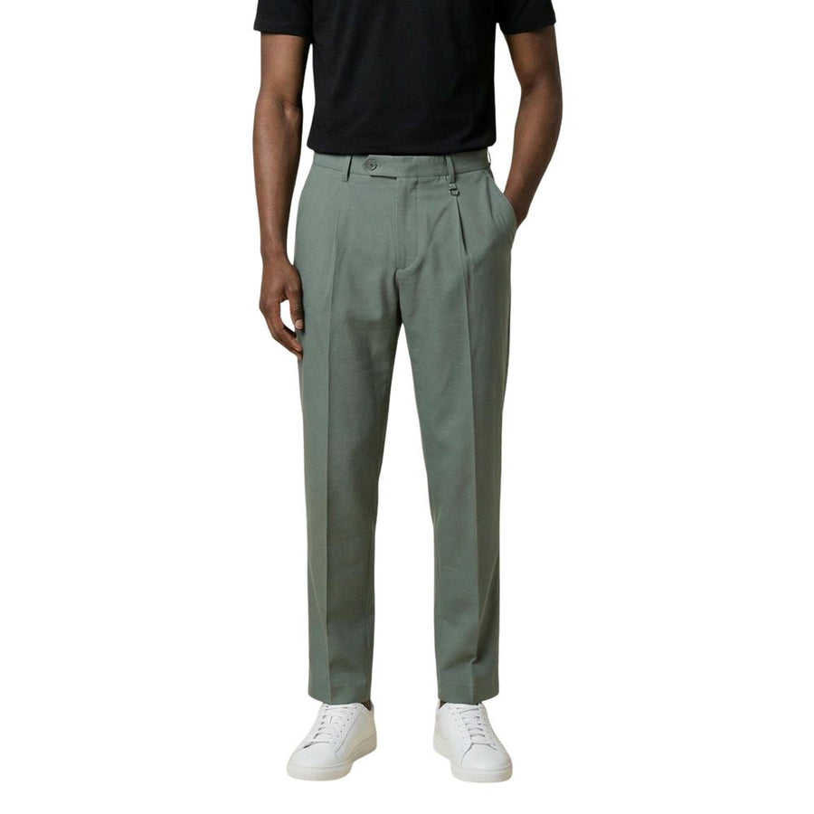 Green Lyocell Casual Pants