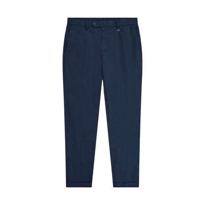 Blue Polyamide Dress Pants