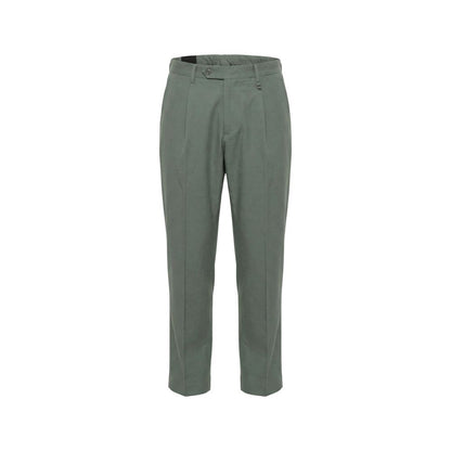 Green Lyocell Casual Pants