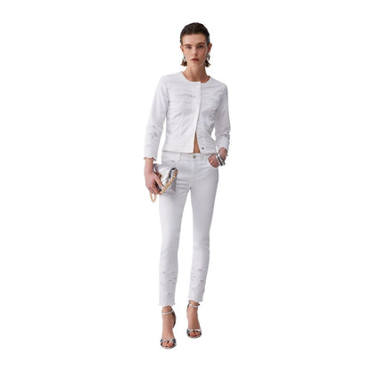 White Cotton Denim Jacket