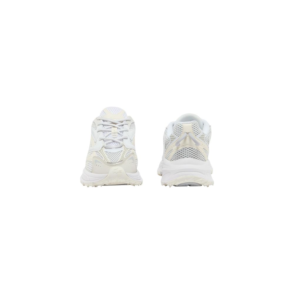 White Recycled Polyester Athletic Sneakers