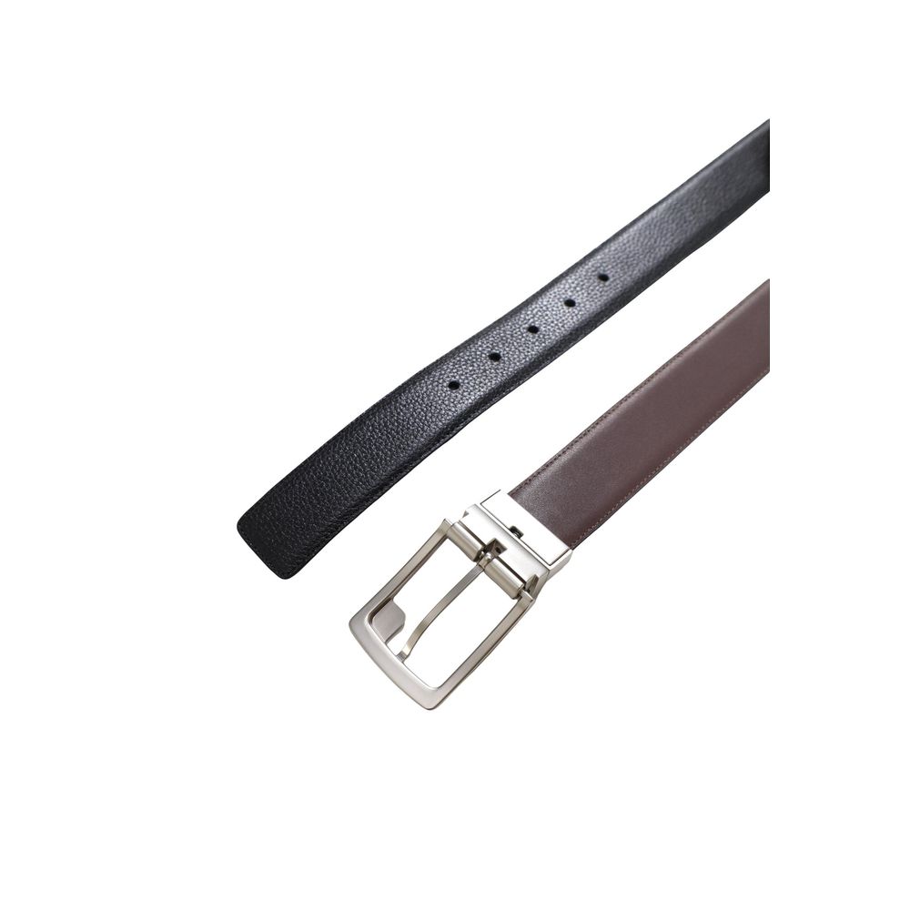 Bicolor Leather Regular Belt