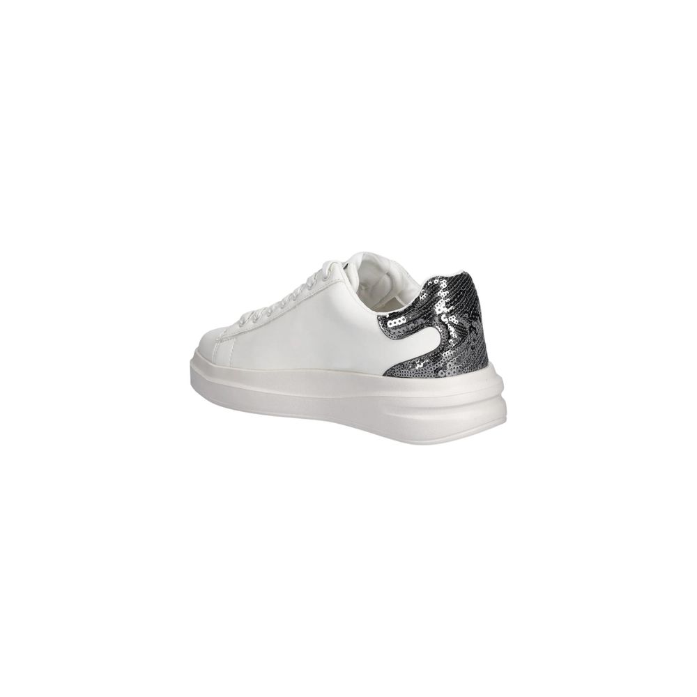 Silver Leather Sneakers
