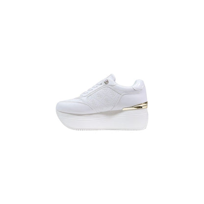 White Polyethylene Platform Sneakers