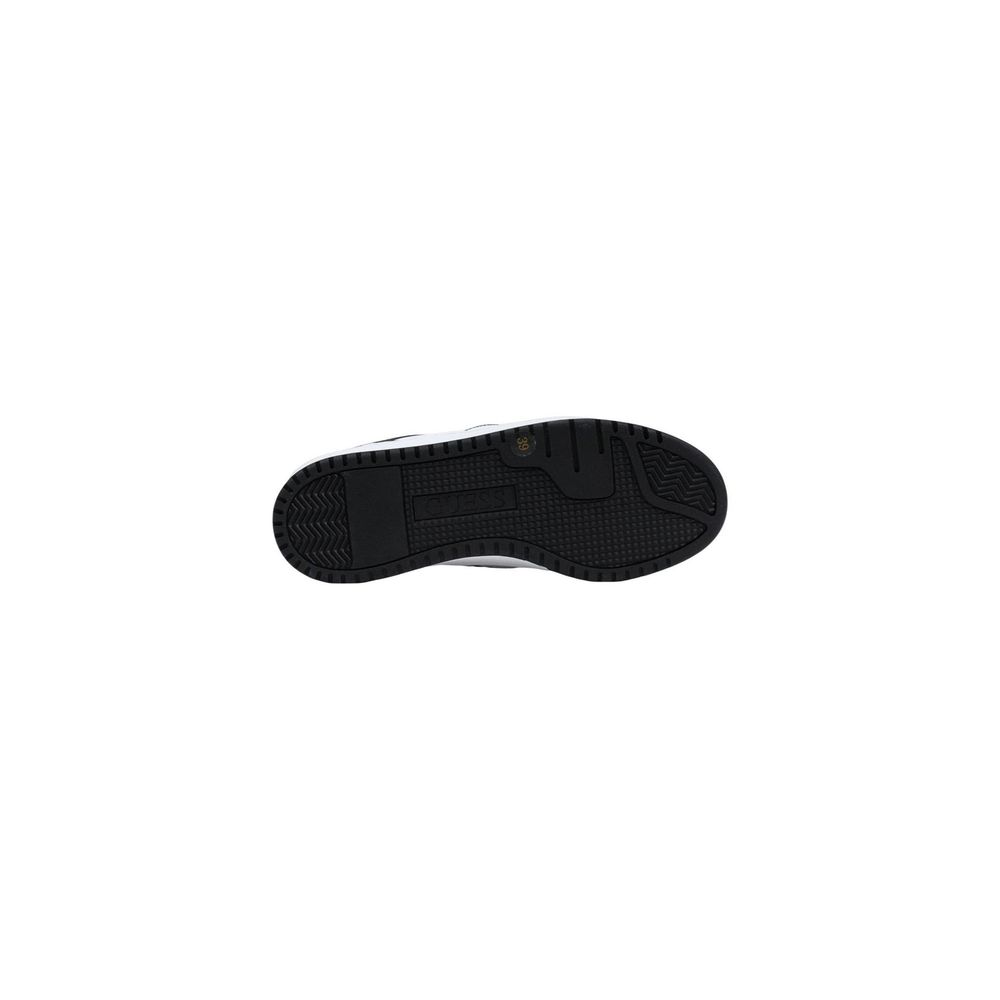 Black And White Polyethylene Low Top Sneakers