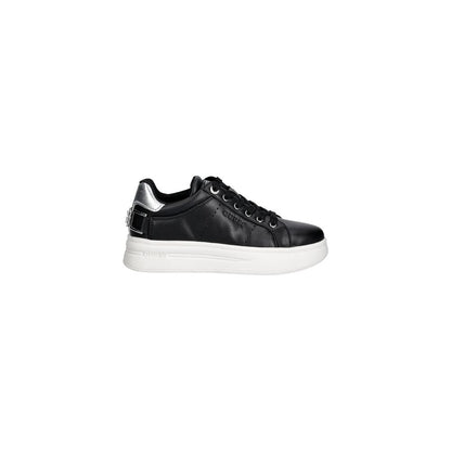 Black Polyethylene Platform Sneakers