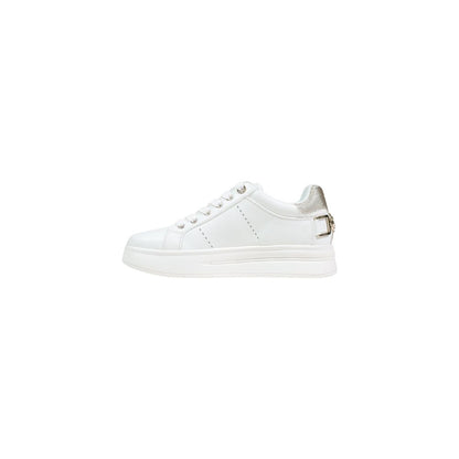 White Polyethylene Platform Sneakers