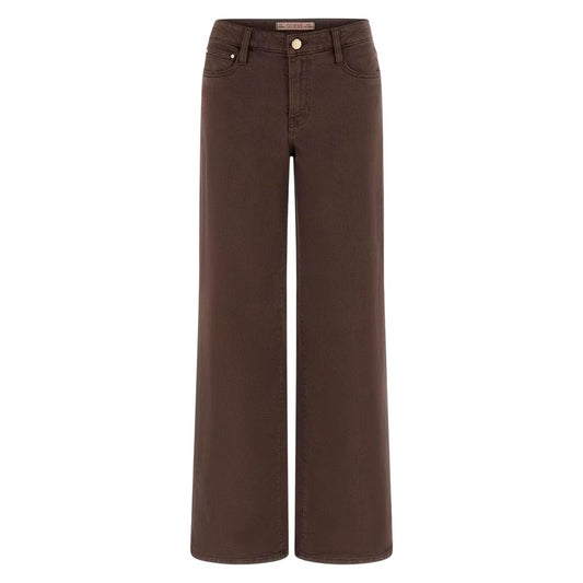 Brown Lyocell Flared Pants