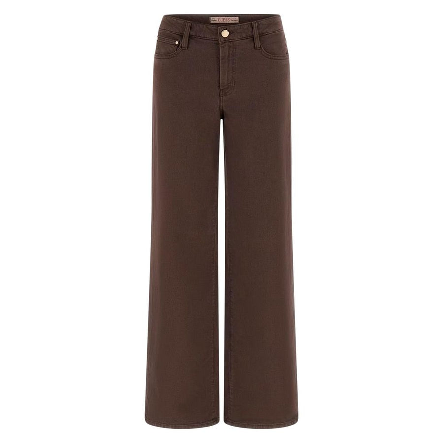 Brown Lyocell Flared Pants