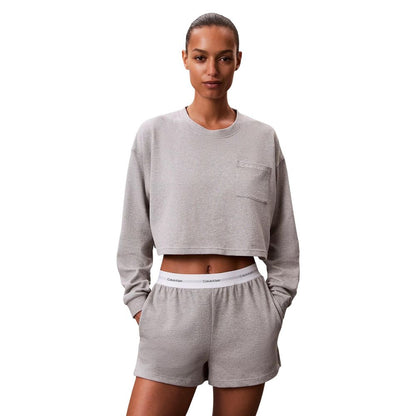 Gray Cotton Bottoms Sleepwear