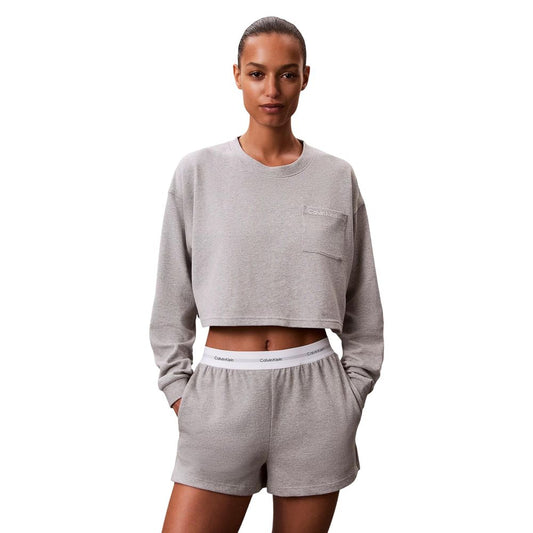 Gray Cotton Bottoms Sleepwear