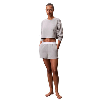 Gray Cotton Bottoms Sleepwear
