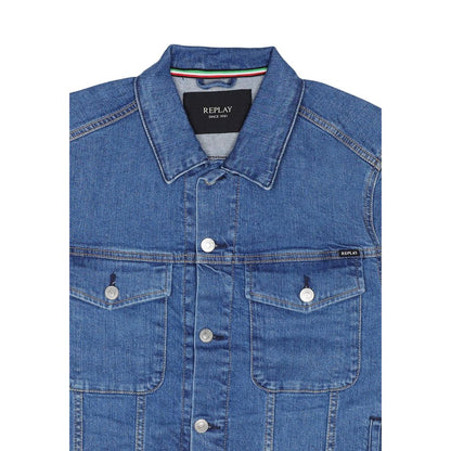 Blue Cotton Denim Jacket