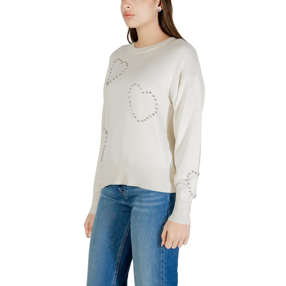 Cream Viscose Sweatshirt