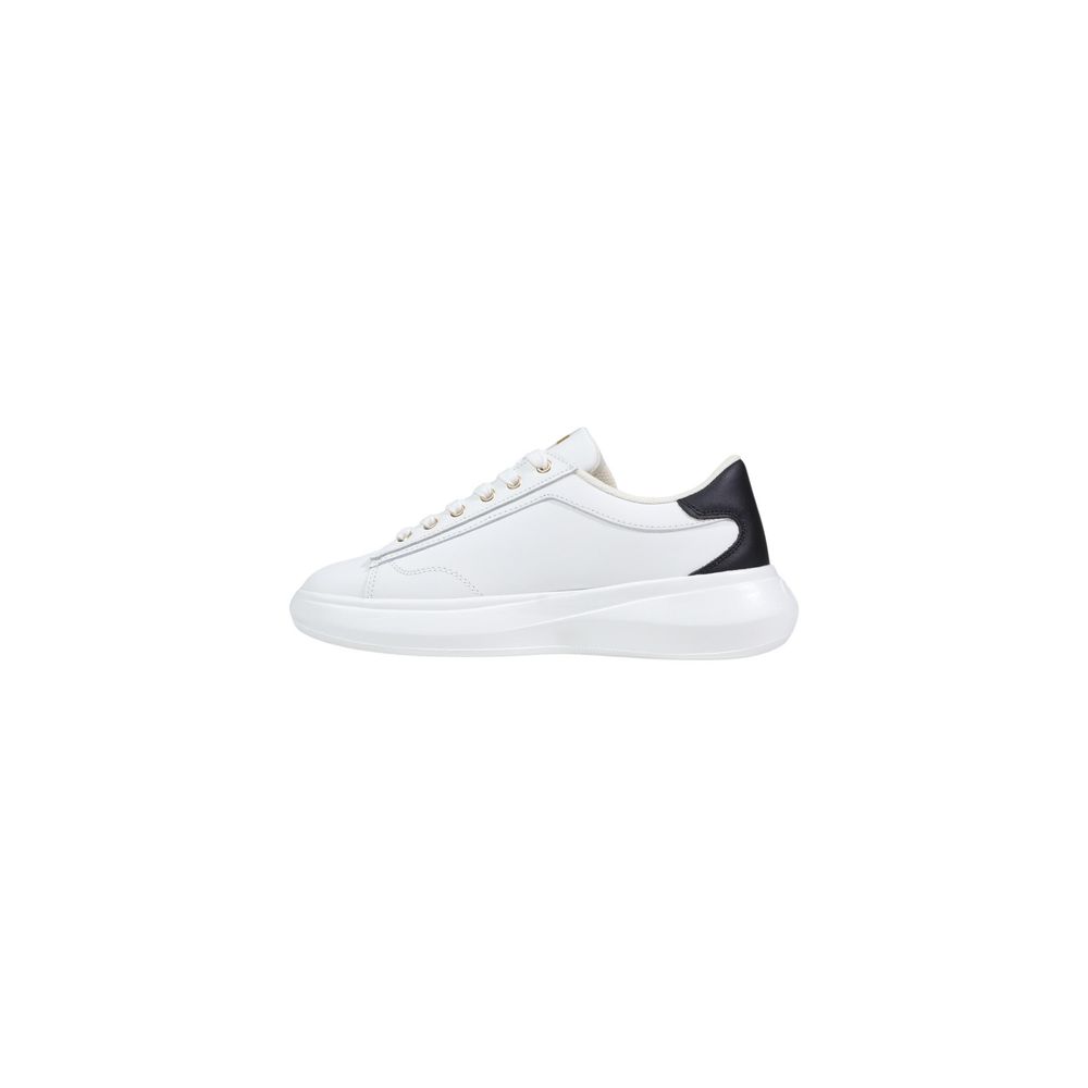 Black And White Polyethylene Low Top Sneakers
