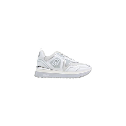 White Artificial Leather Chunky Sneakers