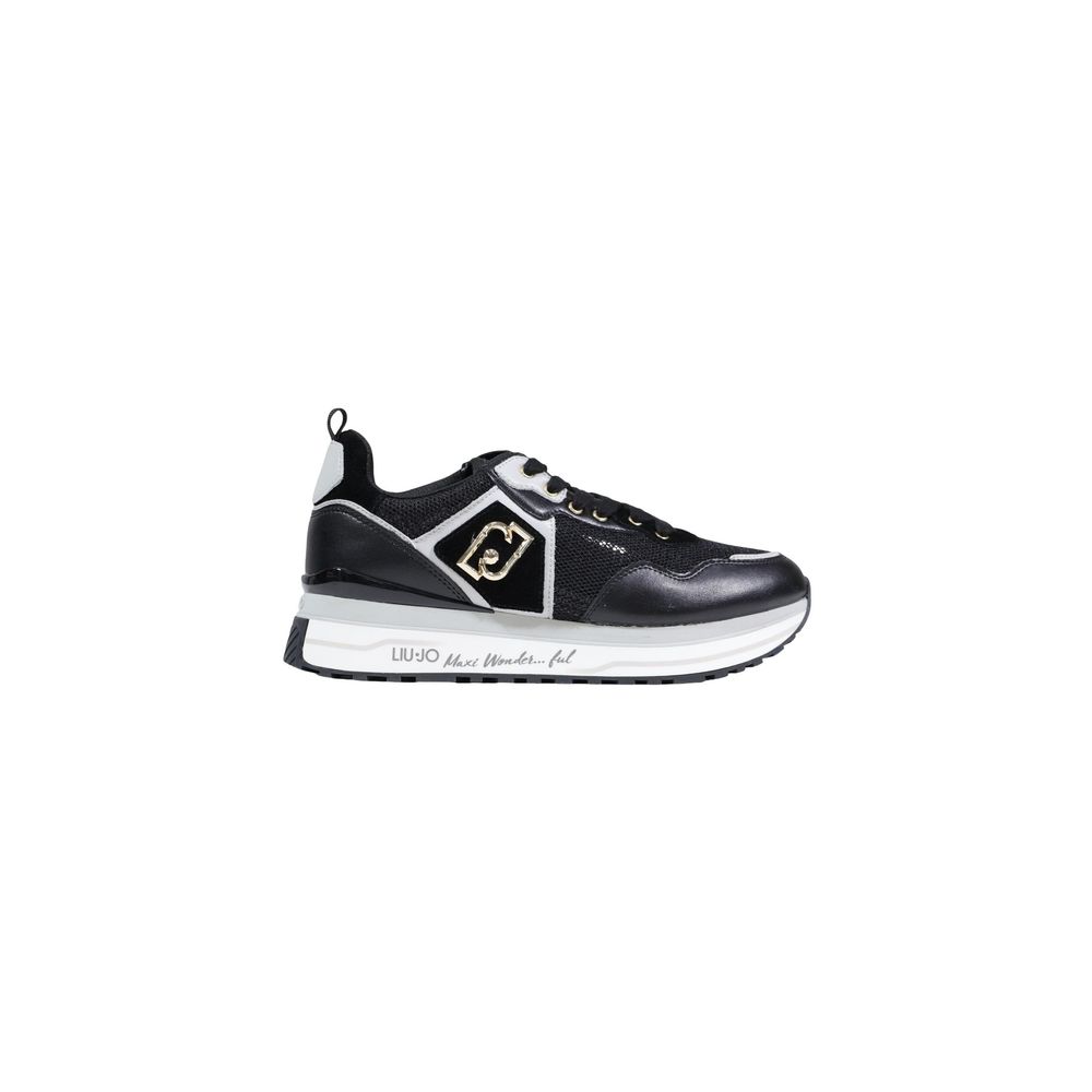 Black Polyethylene Chunky Sneakers
