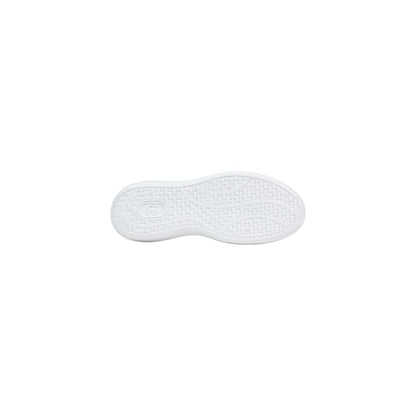 Black And White Polyethylene Low Top Sneakers
