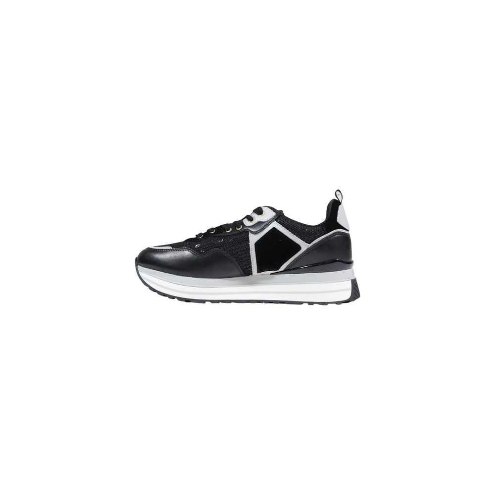 Black Polyethylene Chunky Sneakers