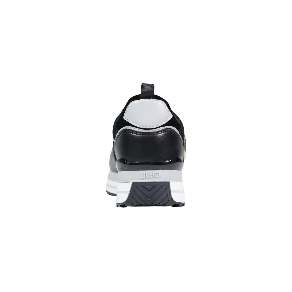 Black Polyethylene Chunky Sneakers