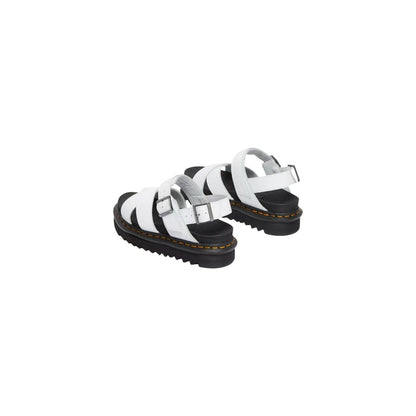 White Leather Strap-On Sandals