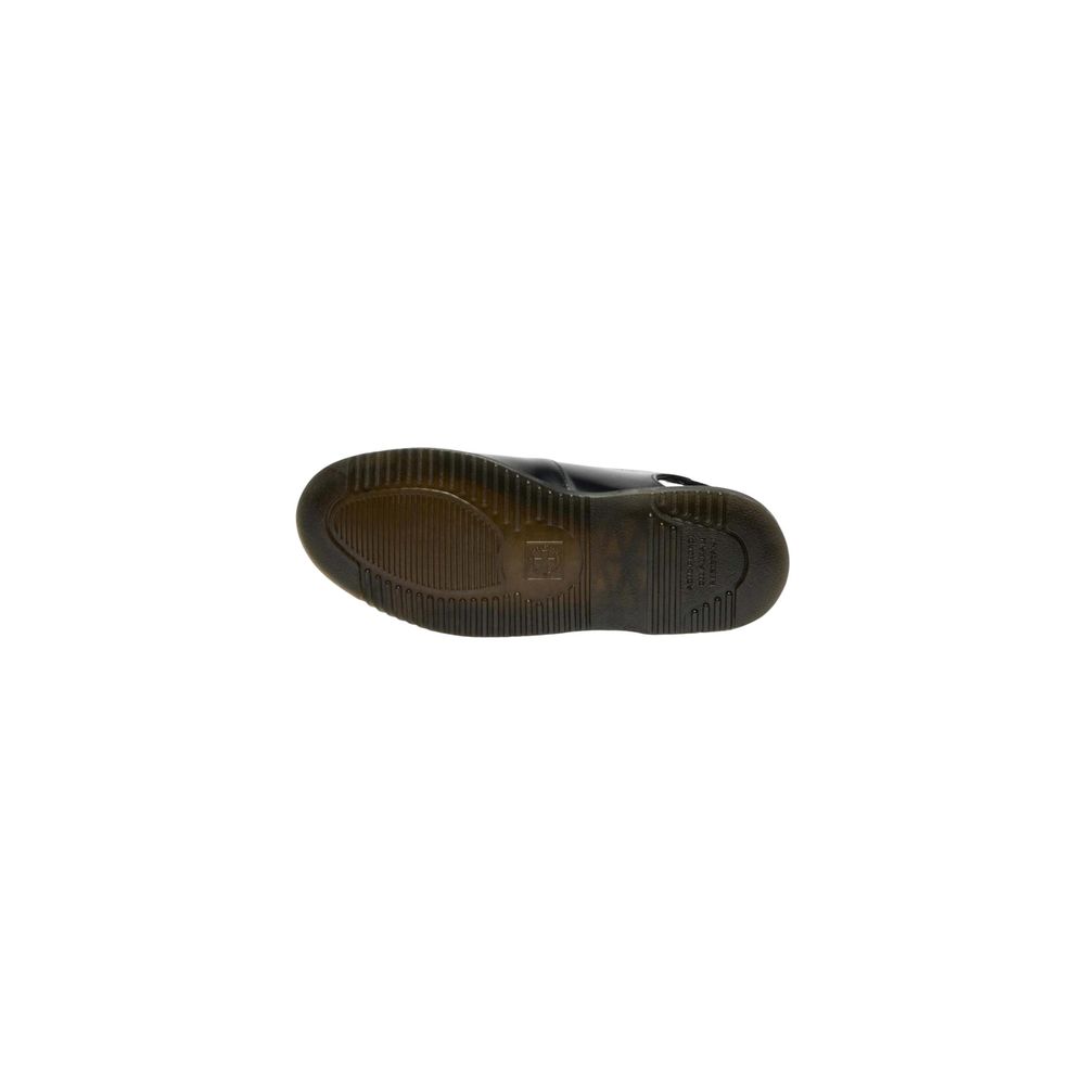 Black Leather Flat Sandals