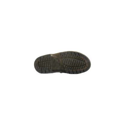 Black Leather Flat Sandals