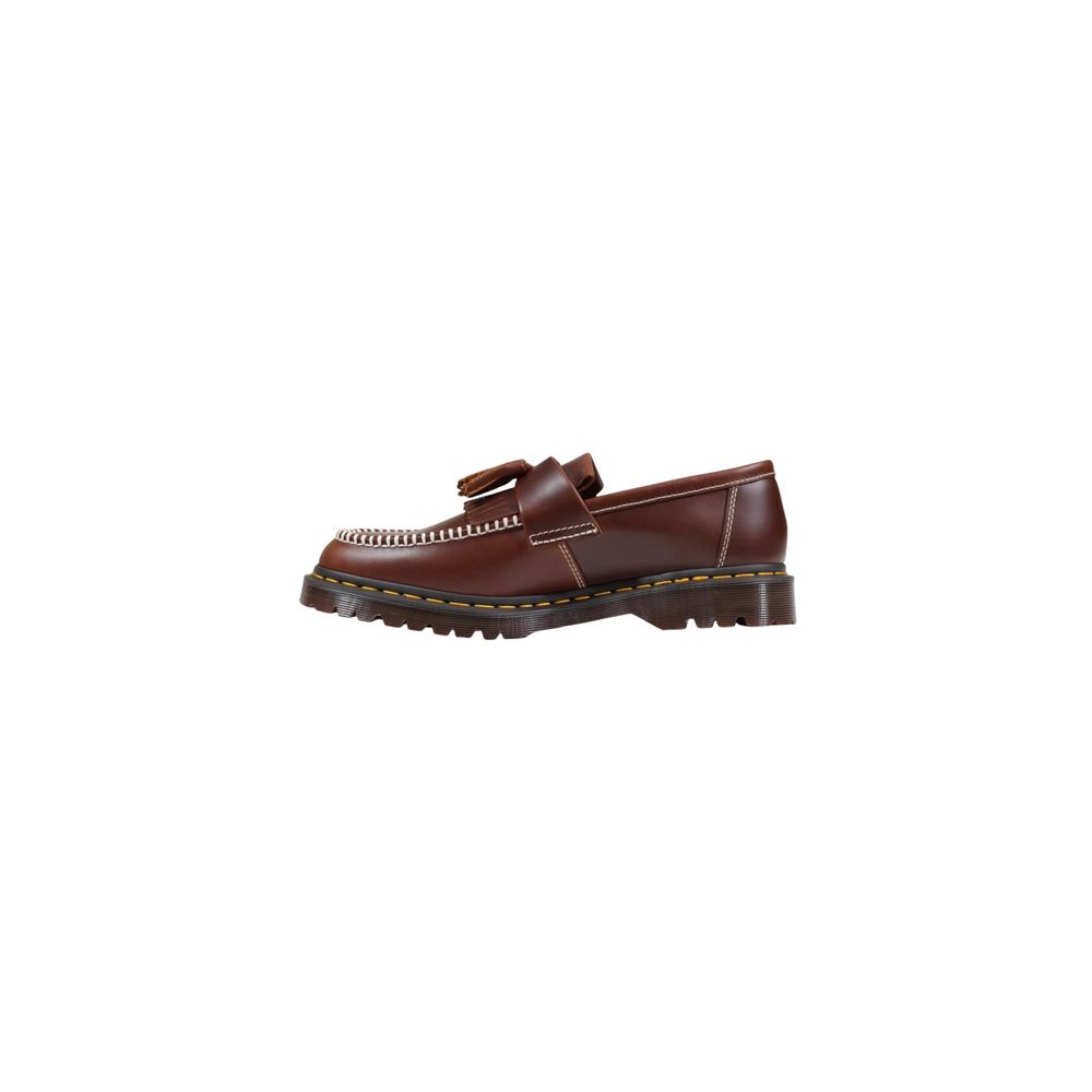 Brown Leather Slip-On Loafers