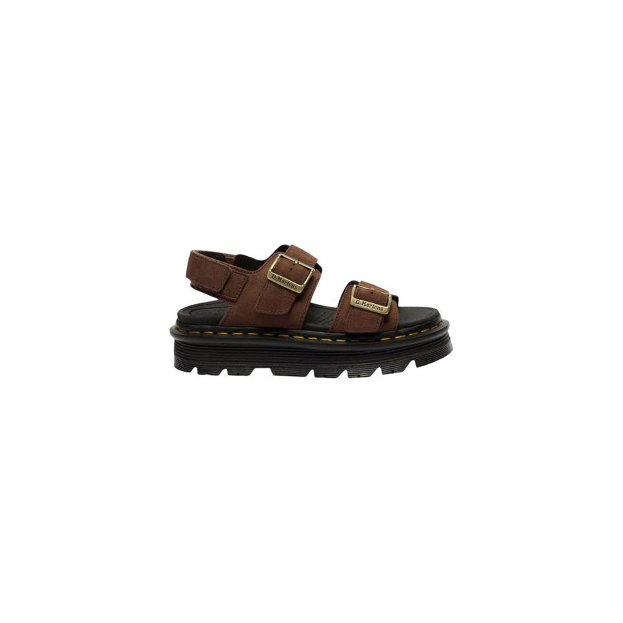 Brown Leather Platform Sandals