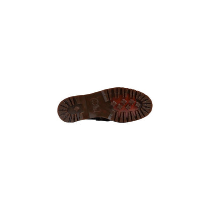 Brown Leather Slip-On Loafers