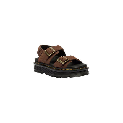 Brown Leather Platform Sandals