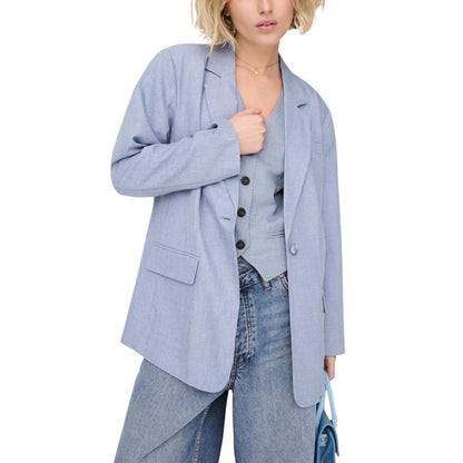 Blue Polyester Blazer