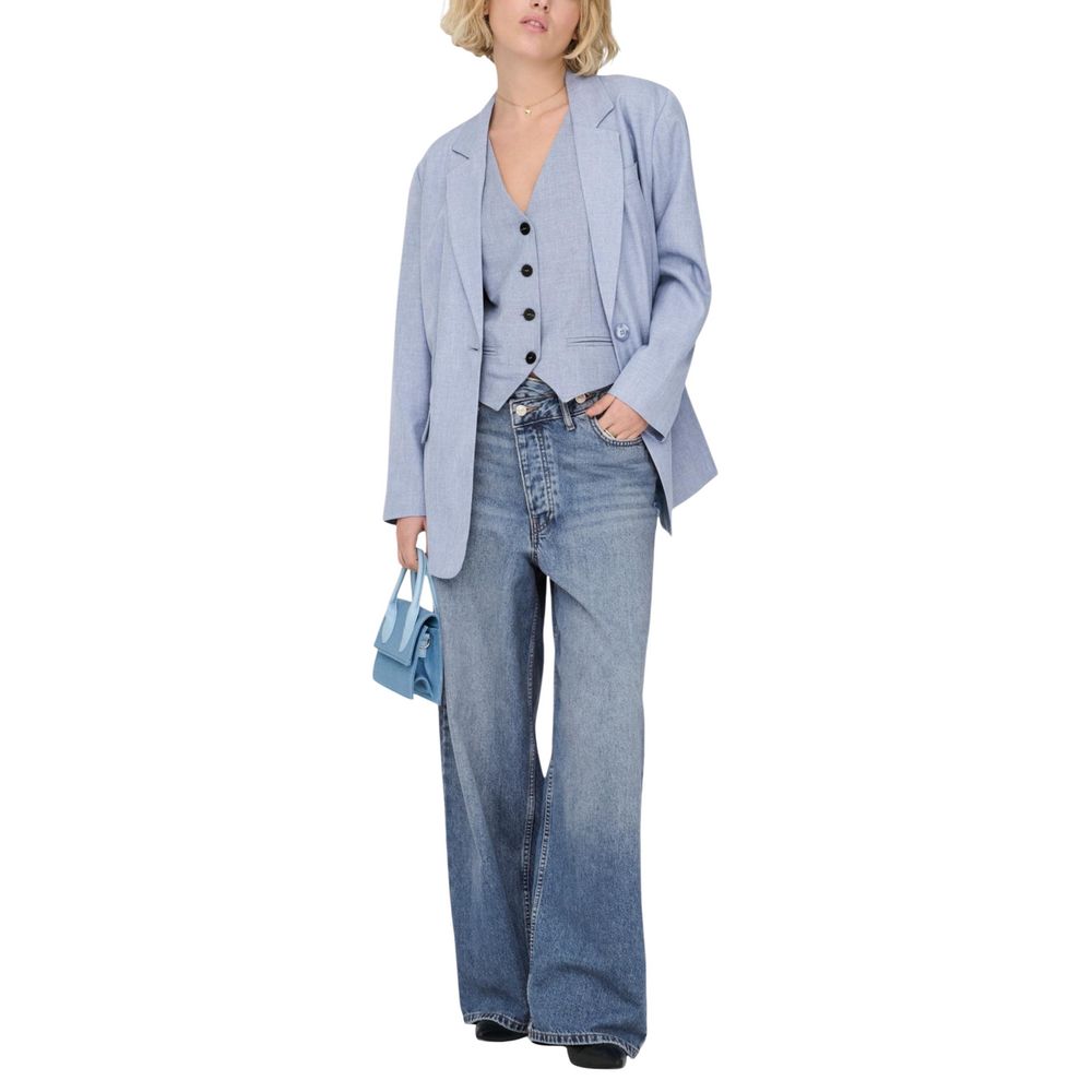 Blue Polyester Blazer