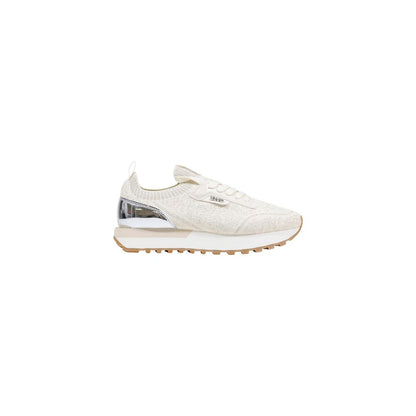 Beige Polyester Athletic Sneakers