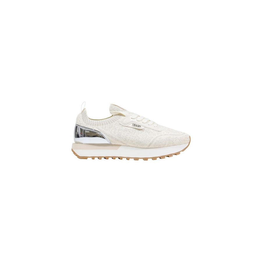 Beige Polyester Athletic Sneakers
