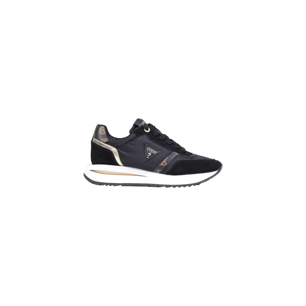 Bicolor Polyester Athletic Sneakers