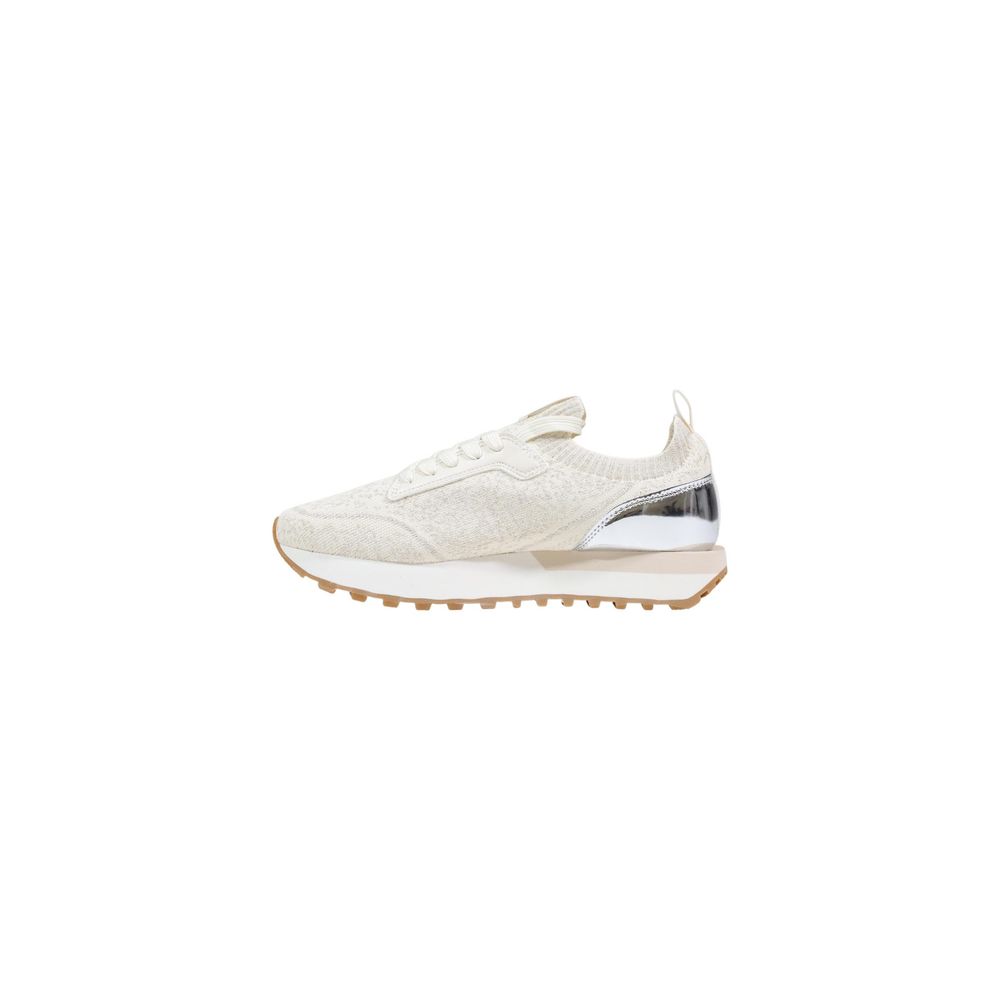 Beige Polyester Athletic Sneakers