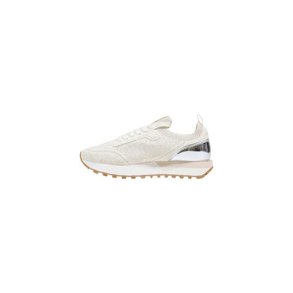 Beige Polyester Athletic Sneakers